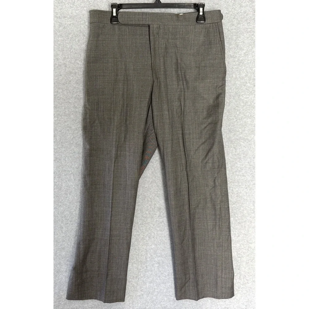 Vintage Polo Ralph Lauren Dress Pants Men's 44 Gray Slash Pockets Classic Formal